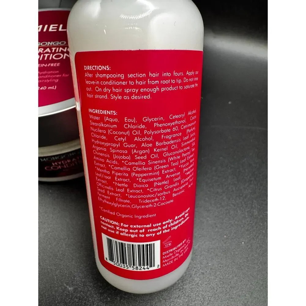 NWT Mielle Leave in conditioner(3.4oz) & hydrating conditioner(8oz)